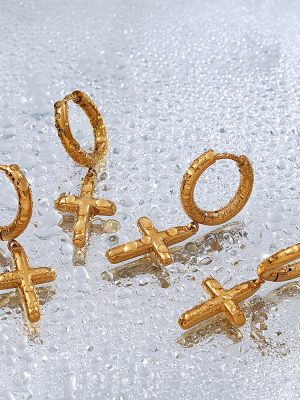 Vintage Cross Ear Clip Street Punk Personality Men and Women Geometric Ear Ring