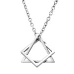 color: Pure Silver Geometry +60cm Chain
