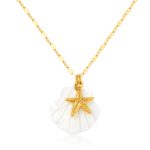 color: Spotted Starfish Plus Shell Necklace -10