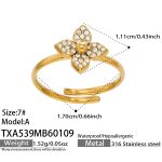 color: TXA539-A Style Gold Ring -Size 7