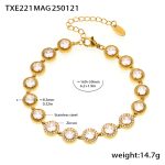 color: TXE221-Gold Zircon Bracelet