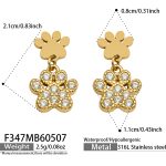 color: F347-Gold Earrings
