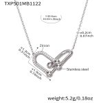 color: TXP501-Steel Color Necklace 42+5cm