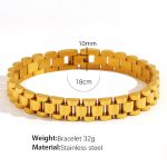 color: SL12 Women's 18cm Gold Bracelet