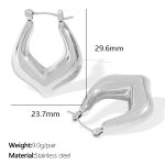 color: EH810 Silver Earrings