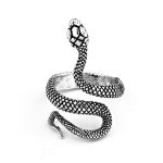 color: Antique Silver Snake Ring