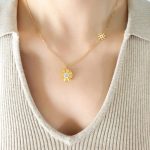 color: P784-Gold Necklace -40+5cm