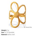 color: JZ167G7 Gold Ring