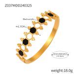 color: Z037-Gold-Black Bangle