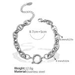 color: SL166S Silver Bracelet