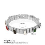color: SL79 Multicolor Zircon Silver Bracelet