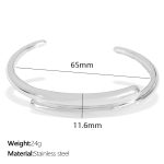 color: SZ181 Silver Bangle