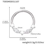 color: T005-Steel Color Nose Ring