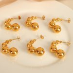 New Pea Earrings Women's Elegant High-Grade Light Luxury Earrings Earrings