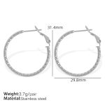 color: EH642 Medium Steel Color Earrings
