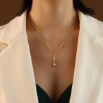 color: P1000-Gold Necklace 45+5cm