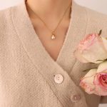 color: P542-Gold Necklace -40+5cm