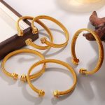 New Goose Throat Chain Bracelet Stainless Steel 18K Gold Plating Non-Fading Light Luxury Exaggerated Jewelry Women