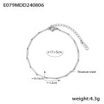 color: TXE079-Steel Color Polished Segment Length 12mm-Small