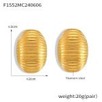 color: F1552-Gold Earrings