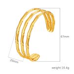 color: Size 8 Gold Bangle
