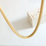 Soft Snake Bones Chain Metal Gold-Plated Stitching Necklace Simple and Cool Popular Jewelry