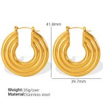 color: EH184 Gold Earrings