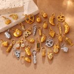 Cute Food Element Pendant Micro Diamond Lemon Pizza Shape DIY Ornament Accessories