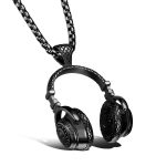 color: Earphone Black + Plated Chain