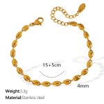 color: SL105 Gold Bracelet