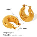 color: EH602 Gold Earrings