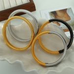 12mm Mid-Ancient Stainless Steel Wide Bracelet Special Multicolor Bracelet Elastic Snake Bone Hip Hop