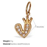 color: PJ406WEG White Rhinestone Pendant