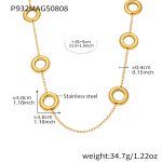 color: P932-Gold Necklace 81+5cm