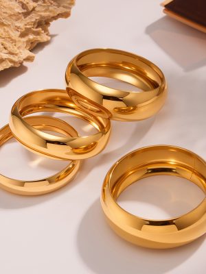 Finishing Polish Spherical Widened Bracelet Personalized Cold Style Metal Environmentally Friendly Stainless Steel Bracelet