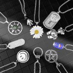 Summer New Hip Hop Stainless Steel Necklace Long Sweater Chain Versatile Clothing Accessories Men's Sweater Item
