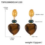 color: TXF028-Gold Earrings