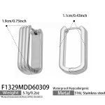 color: F1329-Steel Color Earrings