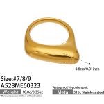 color: A528-Gold Ring / size: US 7