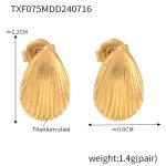color: TXF075-Gold Earrings