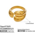 color: A526-Gold Ring / size: US 7