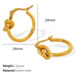 color: EH173 Gold Earrings