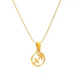 color: SP641G-9 (Snake Bone Chain) Sagittarius