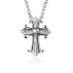 color: Cross + Stainless Steel Chain