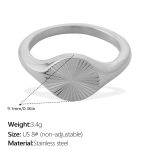 color: JZ196S8 Silver Ring