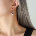 color: F146-Steel Color Earrings