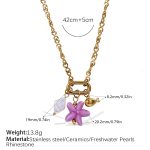 color: XL698CRG Multi-charm Necklace