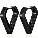 color: Flat Rhombus Black 1 PC MS-092