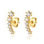 color: Curved Stud Earrings
