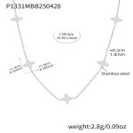 color: P1331-Steel Color Necklace 39+5cm